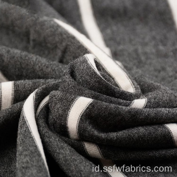 Benang Dicelup 94% Rayon 6% Spandex Stripe Fabric